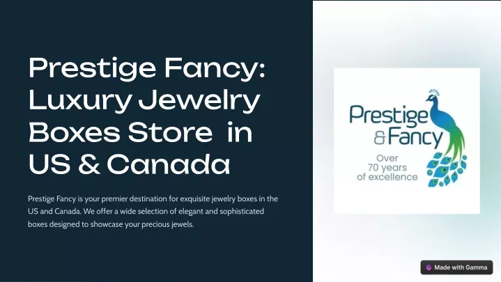 prestige fancy luxury jewelry boxes store