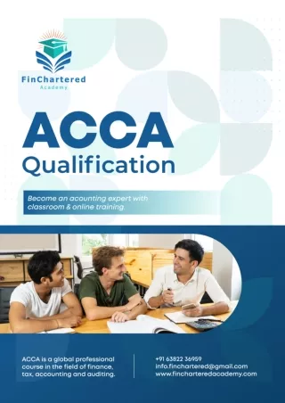 Finchartered Academy.E-Brochure: ACCA