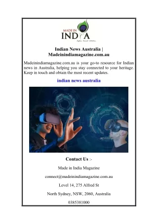 Indian News Australia  Madeinindiamagazine.com.au