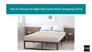how to choose the right bed frame when shopping online