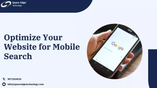 optimize your website for mobile search