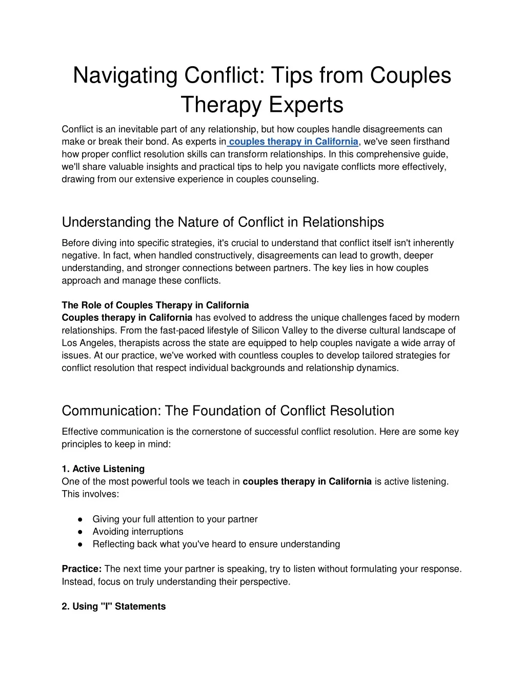 PPT - Navigating Conflict_ Tips from Couples Therapy Experts PowerPoint ...