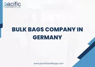 BULK BAGS COMPANY IN GERMANY