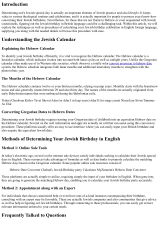The Secrets of Establishing your Jewish Birthday Party in English Foreign Langua