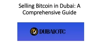 Selling Bitcoin in Dubai: A Comprehensive Guide