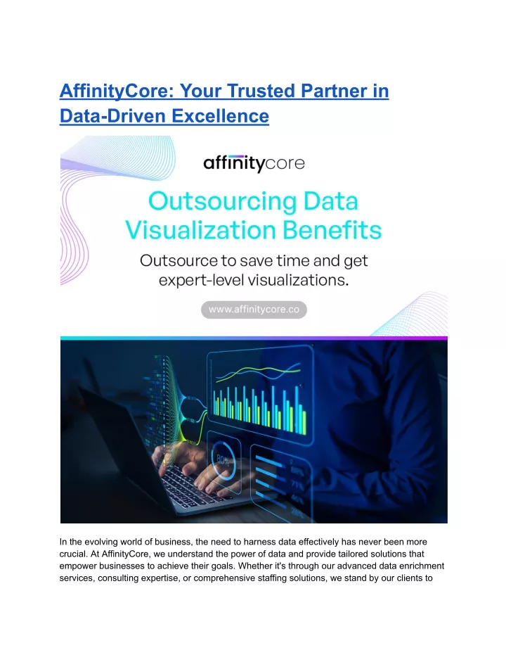 affinitycore your trusted partner in data driven