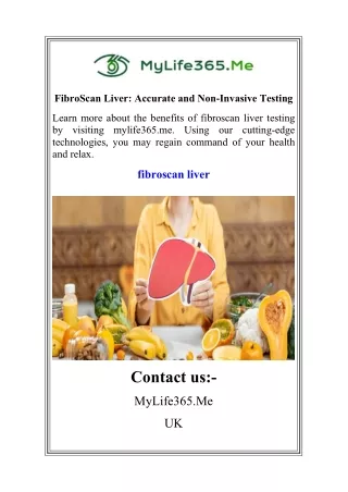 fibroscan liver accurate and non invasive testing