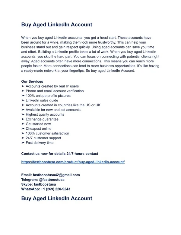 PPT - The Best 7 Place To Buy Aged LinkedIn Account 2024 PowerPoint ...