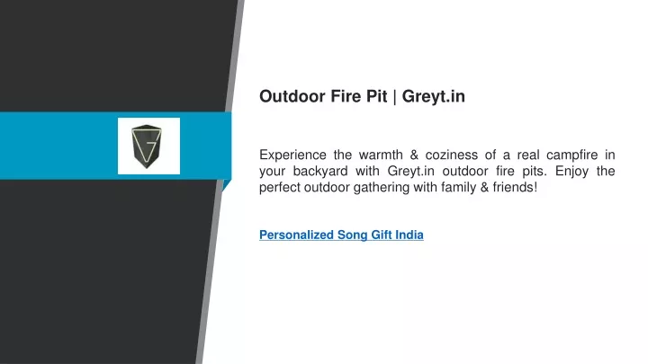 outdoor fire pit greyt in experience the warmth