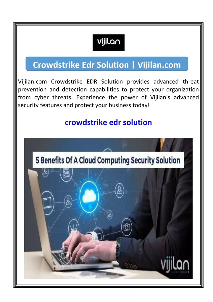 crowdstrike edr solution vijilan com