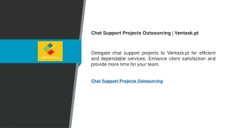Chat Support Projects Outsourcing  Ventask.pt