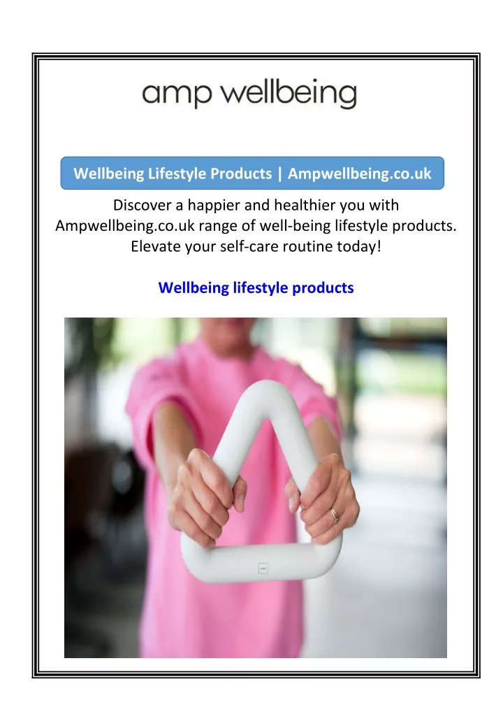 wellbeing lifestyle products ampwellbeing co uk