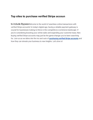 Top sites to purchase verified Stripe accoun