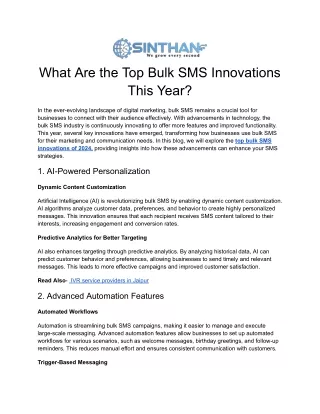 What Are the Top Bulk SMS Innovations This Year_