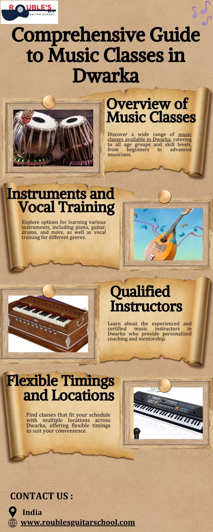 comprehensive guide to music classes in dwarka