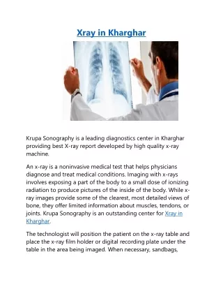 Xray in Kharghar