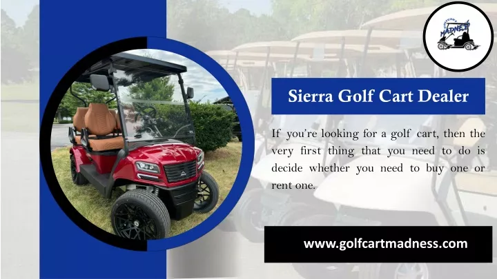 sierra golf cart dealer