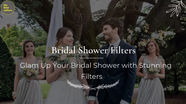 bridal shower filters