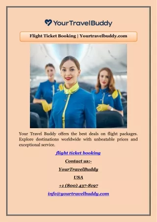 Flight Ticket Booking | Yourtravelbuddy.com