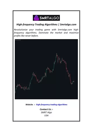 High-frequency Trading Algorithms  Smrtalgo.com