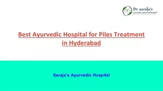Best Ayurvedic Hospital for Piles Treatment in Hyderabad