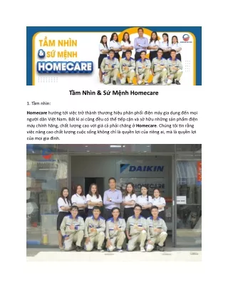 Tầm Nhìn & Sứ Mệnh Homecare