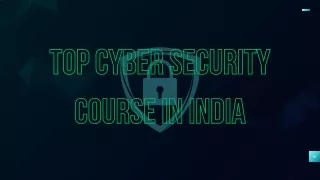 top cyber security course in india