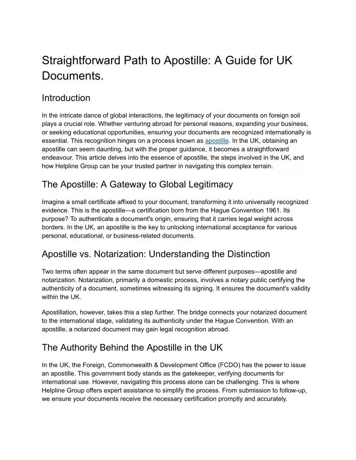 straightforward path to apostille a guide