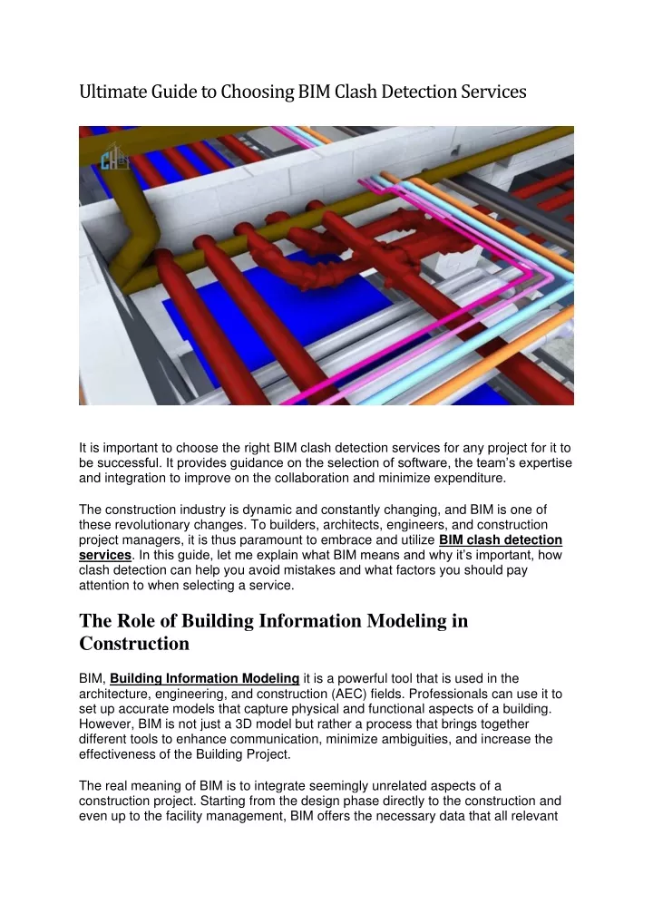 ultimate guide to choosing bim clash detection