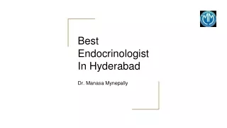Best Endocrinologist In Hyderabad