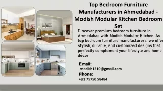 Top Bedroom Furniture Manufacturers in Ahmedabad - Modish Modular Kitchen