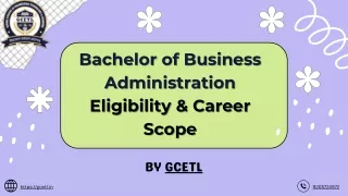 Bachelor of Business Administration Eligibility