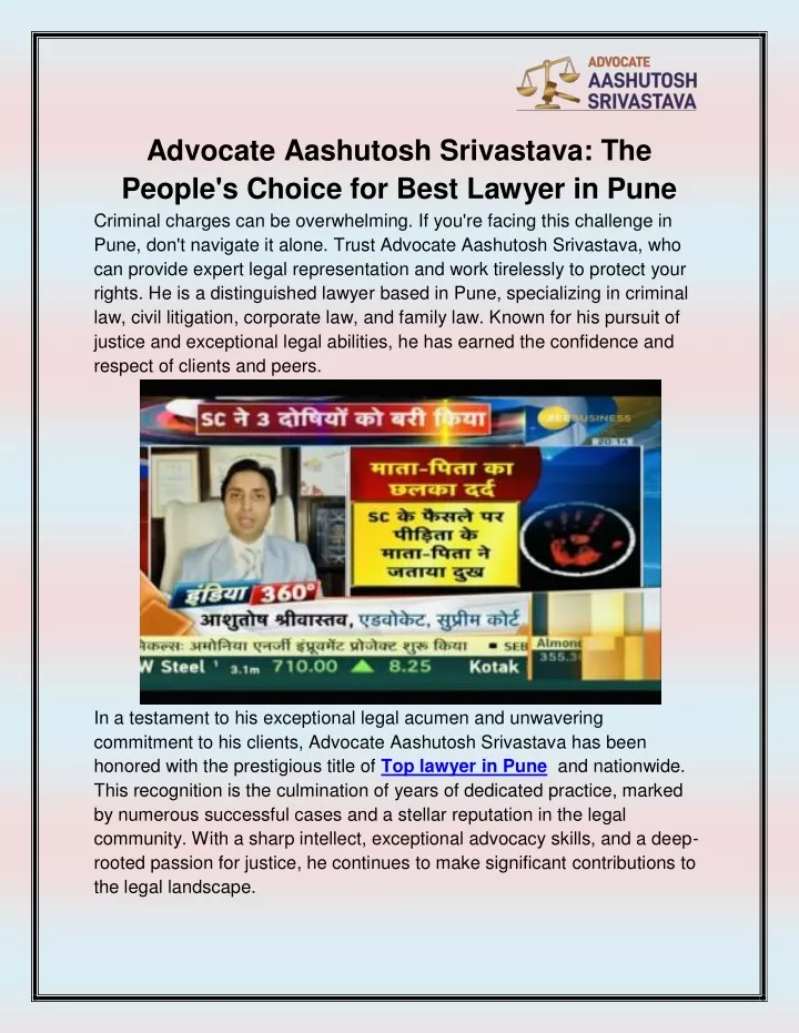 advocate aashutosh srivastava the people s choice