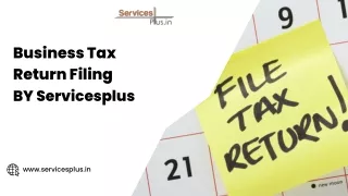 Simplify Your Business Tax Return Filing with ServicesPlus