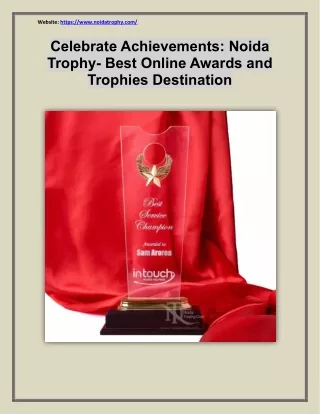 Best Online Awards and Trophies Destination