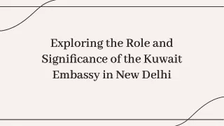 Kuwait Embassy in Delhi