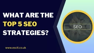 What are the top 5 SEO strategies?