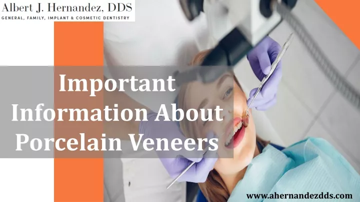 important information about porcelain veneers