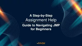A Step-by-Step Assignment Help Guide to Navigating JMP for Beginners