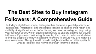 The Best Sites to Buy Instagram Followers_ A Comprehensive Guide