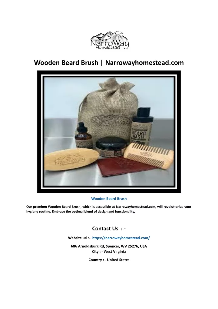 wooden beard brush narrowayhomestead com