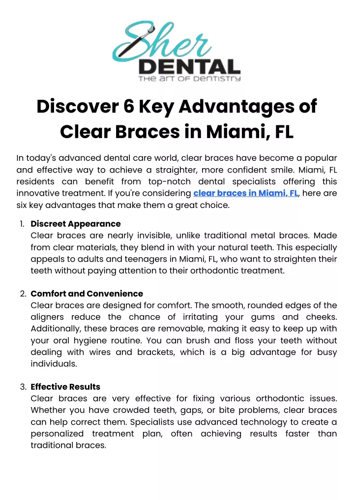 discover 6 key advantages of clear braces