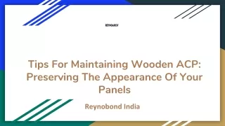 Tips For Maintaining Wooden ACP_ Preserving The Appearance Of Your Panels