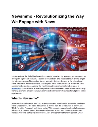 newsmmo revolutionizing the way we engage with