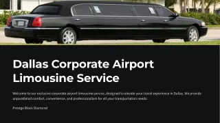 Dallas Corporate Airport Limousine Service