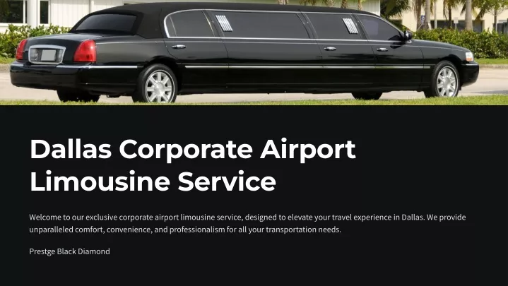 dallas corporate airport limousine service