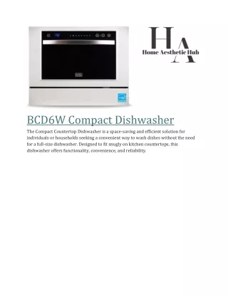 BCD6W Compact Dishwasher