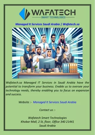 Managed It Services Saudi Arabia  Wafatech.sa