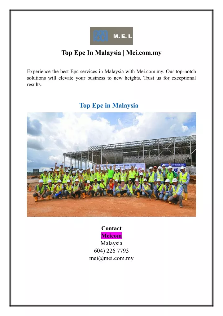 top epc in malaysia mei com my