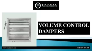 volume control dampers